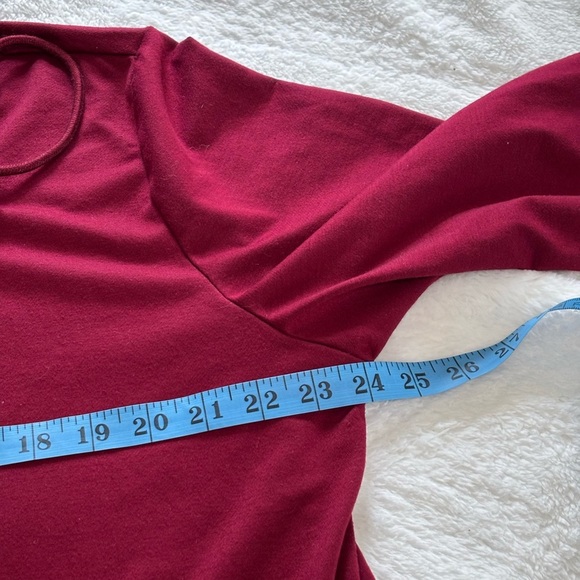 TECREW Maroon Hoodie with Drawstrings - Picture 8 of 10